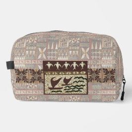Hawaiian Sailing Canoe Tapa Travel Bag Waschbeutel