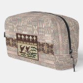 Hawaiian Sailing Canoe Tapa Travel Bag Waschbeutel (Rechte Ecke)