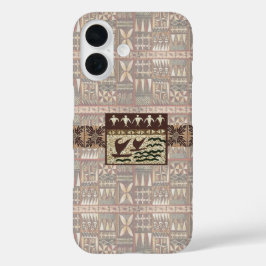 Hawaiian Sailing Canoy und Tapa Phone Case