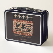 Hawaiian Sailing Kanu Retro Lunch Box (Rückseite)