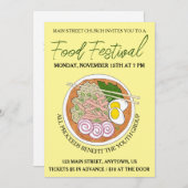 Hawaiian Saimin Soup Hawaii Cuisine Food Festival Einladung (Vorne/Hinten)