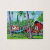 Hawaiian Santa Claus Jigsaw Puzzle (Horizontal)