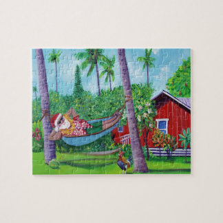 Hawaiian Santa Claus Jigsaw Puzzle