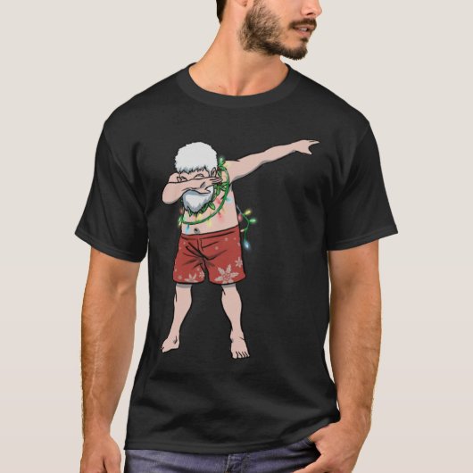 hawaiian santa dab dance Mele Kalikimaka christa T-Shirt (Vorderseite)