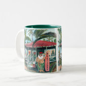 Hawaiian Santa Mele Kalikimaka Tasse (Vorderseite Links)