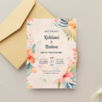 Hawaiian Save the Date laden Magnetic Einladung ei