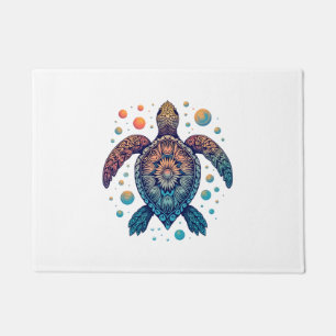 Hawaiian Sea Turtle Krawatte-Dye Hawaii Urlaub Str Fußmatte