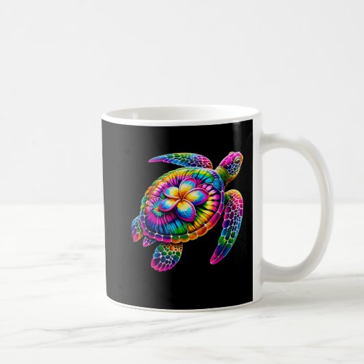 Hawaiian Sea Turtle Krawatte-Dye Hawaii Urlaub Str Kaffeetasse (Rechts)