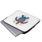 Hawaiian Sea Turtle Krawatte-Dye Hawaii Urlaub Str Laptopschutzhülle (Vorne Knopf)