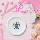 Hawaiian Sea Turtle Krawatte-Dye Hawaii Urlaub Str Pappteller (Party)