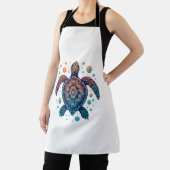 Hawaiian Sea Turtle Krawatte-Dye Hawaii Urlaub Str Schürze (InSitu)