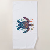 Hawaiian Sea Turtle Krawatte-Dye Hawaii Urlaub Str Strandtuch (Vorderseite)