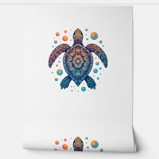 Hawaiian Sea Turtle Tie-Dye Hawaii Vacation Beach Tapete