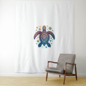 Hawaiian Sea Turtle Tie-Dye Hawaii Vacation Beach Wandteppich (Beispiel)