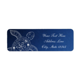 Hawaiian Sea Turtle White auf Blue Beach Wedding