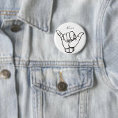 Hawaiian Shaka Brah Wave Thunder_Cove Button (Beispiel)