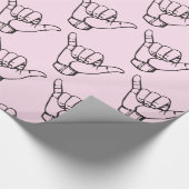 Hawaiian Shaka Brah Wave Thunder_Cove Geschenkpapier (Ecke)