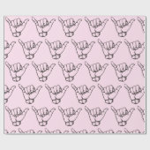 Hawaiian Shaka Brah Wave Thunder_Cove Geschenkpapier (Flach)