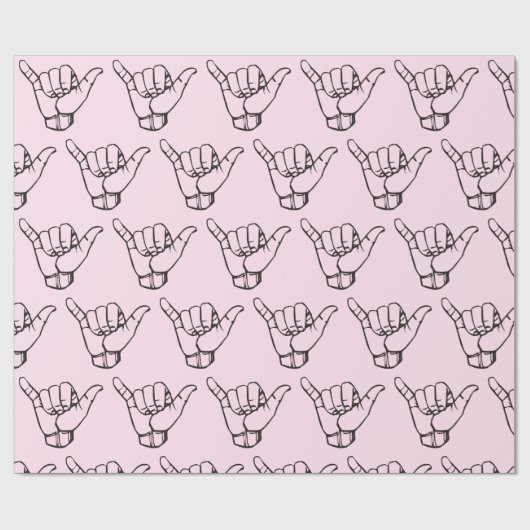 Hawaiian Shaka Brah Wave Thunder_Cove Geschenkpapier (Flach)