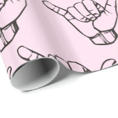 Hawaiian Shaka Brah Wave Thunder_Cove Geschenkpapier (Rolleneckpunkt)