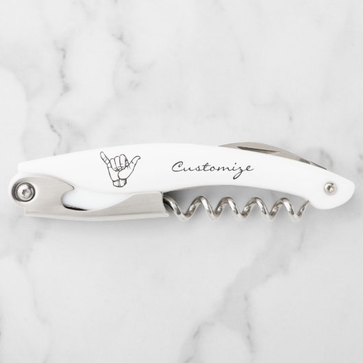 Hawaiian Shaka Brah Wave Thunder_Cove Kellnermesser (Vorderseite)