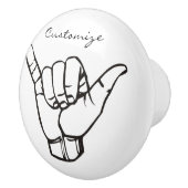 Hawaiian Shaka Brah Wave Thunder_Cove Keramikknauf (Rechts)