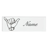Hawaiian Shaka Brah Wave Thunder_Cove Namenschild (Vorderseite)