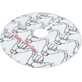 Hawaiian Shaka Brah Wave Thunder_Cove Polyester Weihnachtsbaumdecke (Schrägansicht)