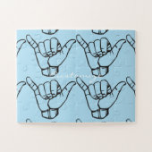 Hawaiian Shaka Brah Wave Thunder_Cove Puzzle (Horizontal)