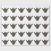 Hawaiian Shaka Psychedelic Thunder_Cove Geschenkpapier (Flach)