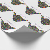 Hawaiian Shaka Psychedelic Thunder_Cove Geschenkpapier (Ecke)