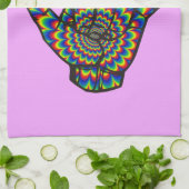 Hawaiian Shaka Psychedelic Thunder_Cove Geschirrtuch (Gefaltet)