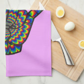 Hawaiian Shaka Psychedelic Thunder_Cove Geschirrtuch (Viertel Falte)