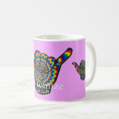 Hawaiian Shaka Psychedelic Thunder_Cove Kaffeetasse (VorderseiteRechts)