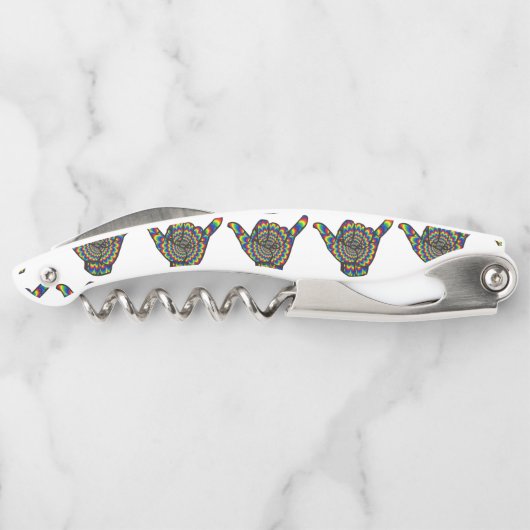 Hawaiian Shaka Psychedelic Thunder_Cove Kellnermesser (Rückseite)