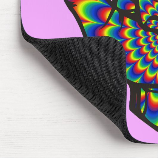 Hawaiian Shaka Psychedelic Thunder_Cove Mousepad (Ecke)