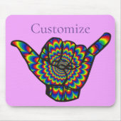 Hawaiian Shaka Psychedelic Thunder_Cove Mousepad (Vorne)