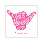 Hawaiian Shaka Psychedelic Thunder_Cove Permastempel (Design)