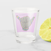 Hawaiian Shaka Psychedelic Thunder_Cove Schnapsglas (Rückseite)