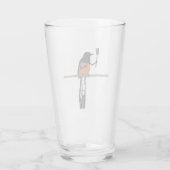 Hawaiian Shama Bird Selfie Glas (Rückseite)