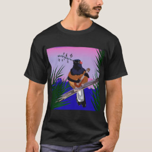 Hawaiian Shama Bird spielt Ukulele T-Shirt