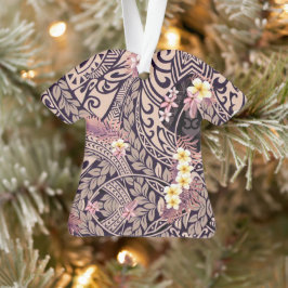 Hawaiian Sharkzahn Tapa Fusion Ornament