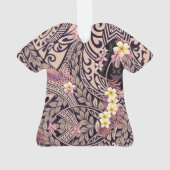 Hawaiian Sharkzahn Tapa Fusion Ornament (Rückseite)