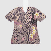 Hawaiian Sharkzahn Tapa Fusion Ornament (Vorderseite)