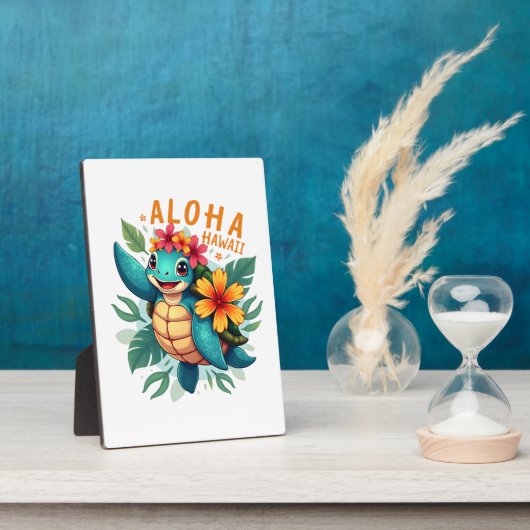 Hawaiian-Shirt Aloha Hawaii Sea Turtle Girl Women Fotoplatte (Seite)