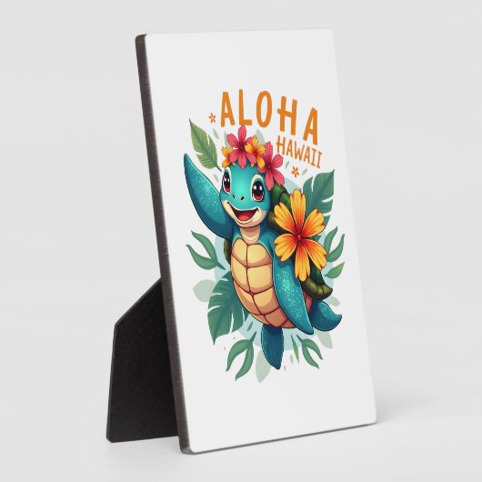Hawaiian-Shirt Aloha Hawaii Sea Turtle Girl Women  Fotoplatte (Seite)