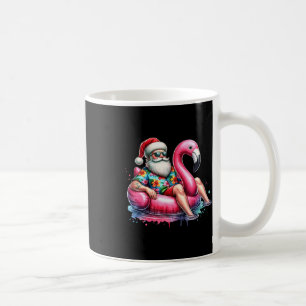 Hawaiian-Shirt-Santa-Flamingo-Schwimmhilfe-Weihnac Kaffeetasse