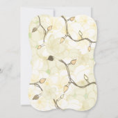 Hawaiian Soft Sun Weiße Blume Weihnachten Einladung (Rückseite)