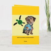 Hawaiian Style Get Well Card Karte (Rückseite)