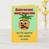 Hawaiian Style Get Well Card Karte (Gelbe Blume)